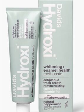 David’s Whitening + hydroxyapatite Toothpaste. Peppermint (Light Mint)1.75oz